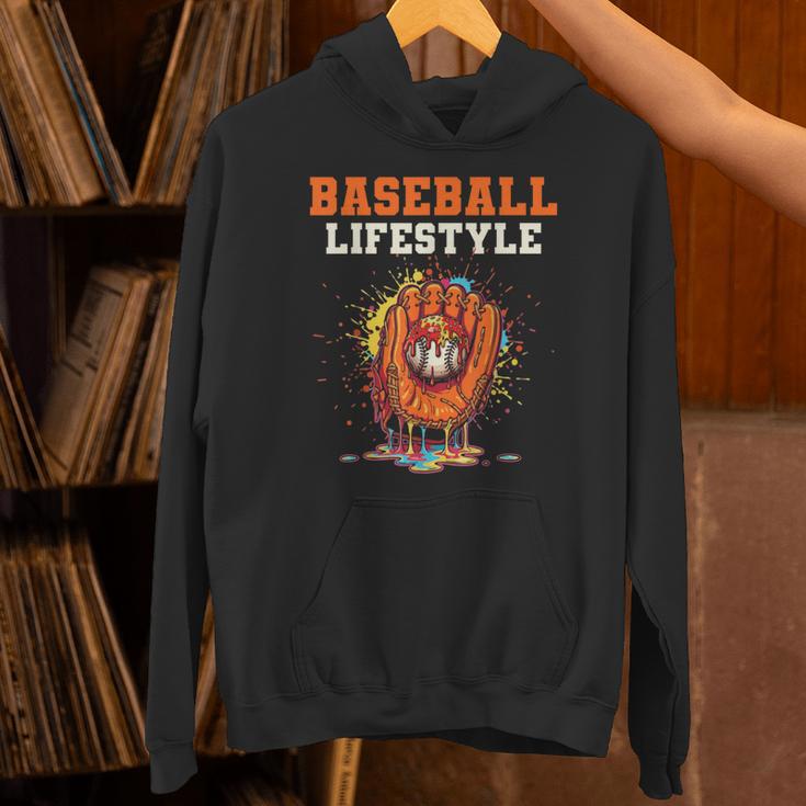 Baseball Lifestyle Ice Cream Drip Baseball Glove Crossed Bat Unisex Hoodie Baseball Lifestyle Ice Cream Drip Baseball Glove Crossed Bat Unisex Hoodie