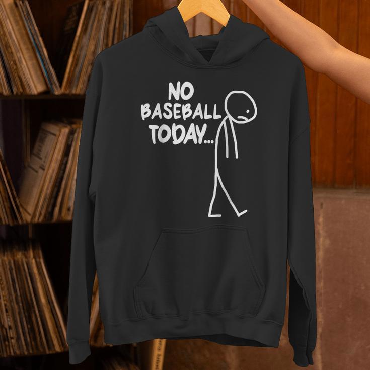 Baseball Lover Sad Stick No Baseball Today Unisex Hoodie Baseball Lover Sad Stick No Baseball Today Unisex Hoodie
