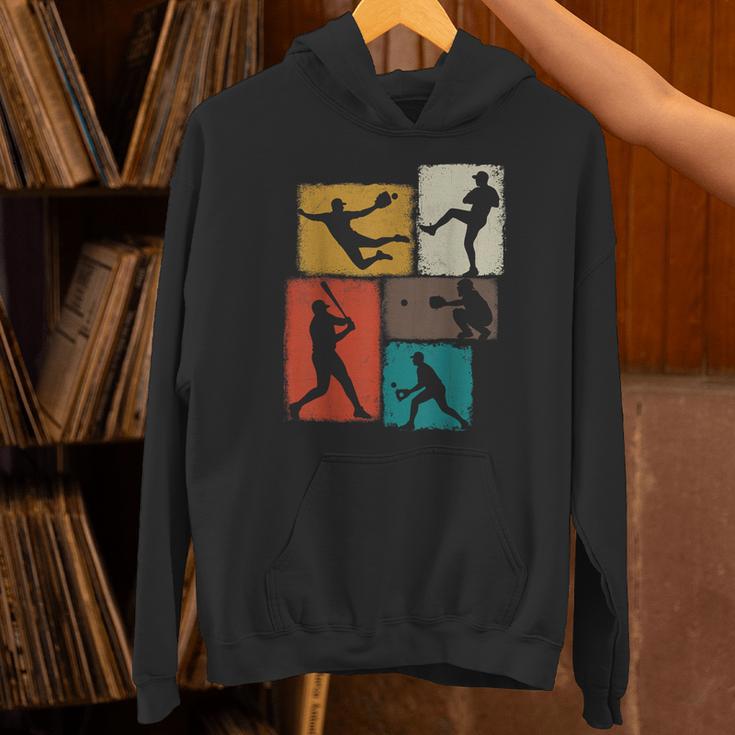Baseball Player Collage Men Kids Coach Youth Boys Unisex Hoodie