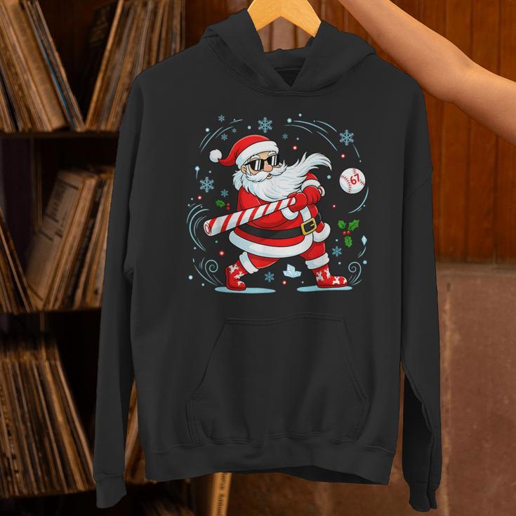 Baseball Santa 67 Christmas Xmas Pajamas Boys Kid Unisex Hoodie