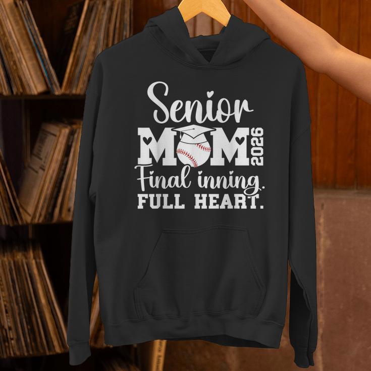 Baseball Senior Mom 2026 Final Inning Baseball Senior Mama Unisex Hoodie