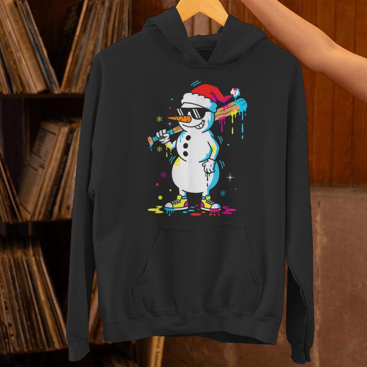 Baseball Snowman Drip Cool Christmas Men Boys Girls Unisex Hoodie Baseball Snowman Drip Cool Christmas Men Boys Girls Unisex Hoodie
