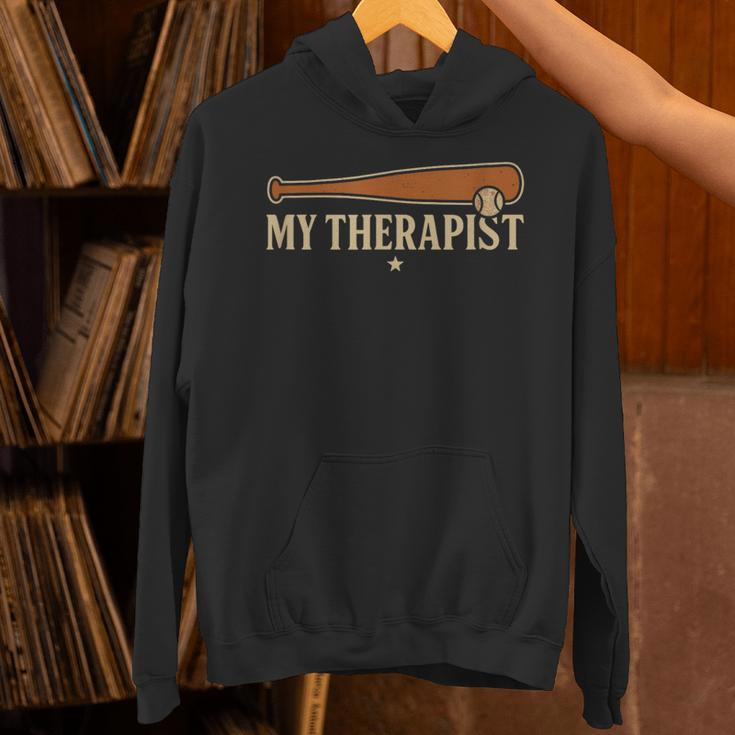 Baseball Tee My Therapist Bat Men Women Kids Unisex Hoodie Baseball Tee My Therapist Bat Men Women Kids Unisex Hoodie