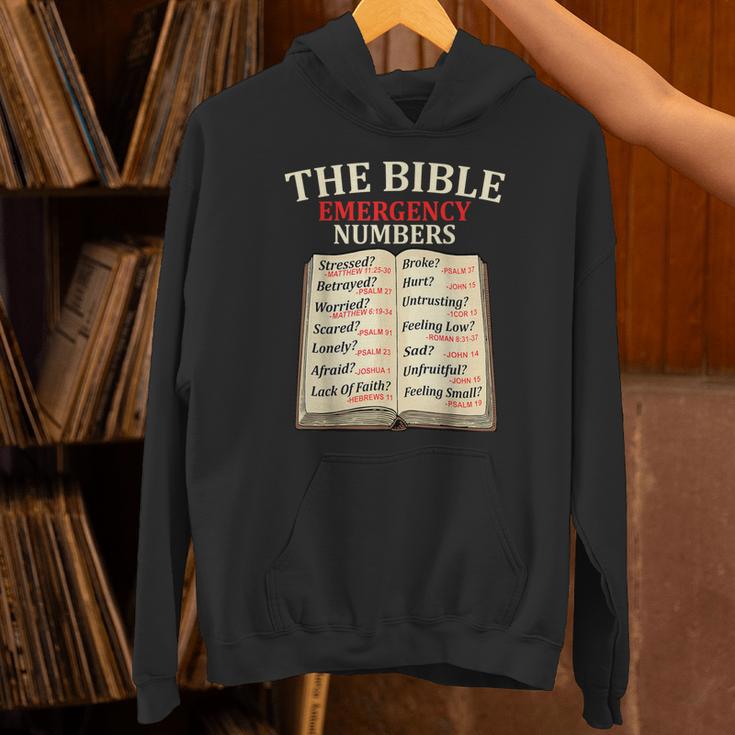 The Bible Book Of Emergency Numbers Religious Christian Unisex Hoodie The Bible Book Of Emergency Numbers Religious Christian Unisex Hoodie