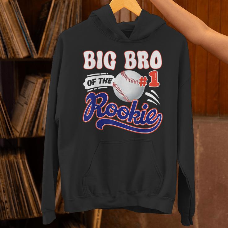 Big Bro Rookie Of Year 1st Birthday Baseball Theme Matching Unisex Hoodie Big Bro Rookie Of Year 1st Birthday Baseball Theme Matching Unisex Hoodie