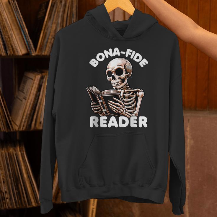 Bonafide Reader Cute Skeleton Reading a Book Lover Bookish Unisex Hoodie Bonafide Reader Cute Skeleton Reading a Book Lover Bookish Unisex Hoodie