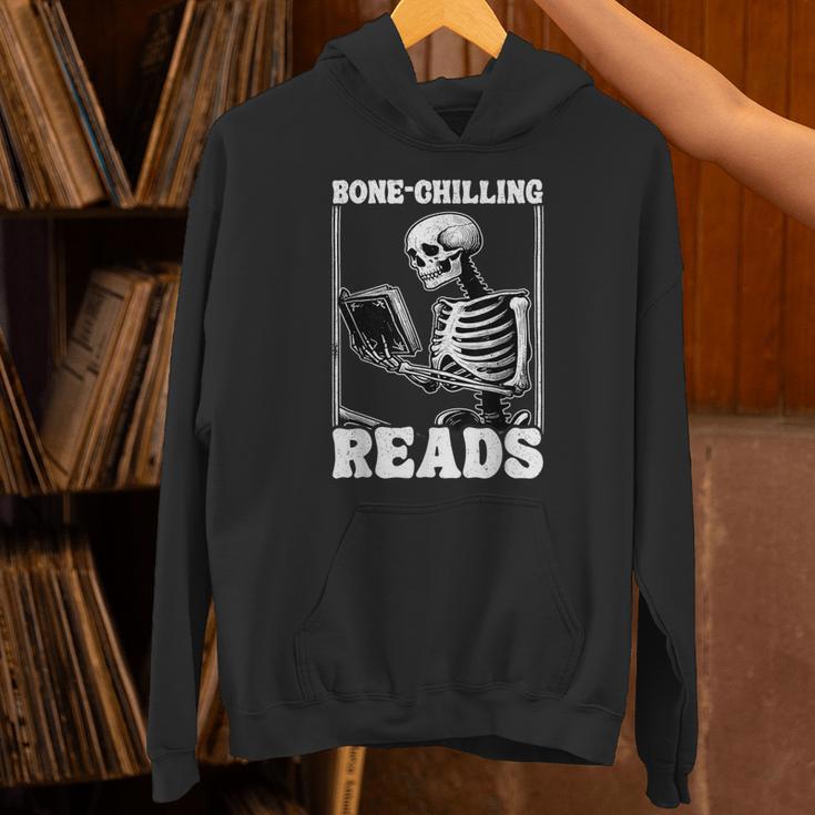 Bone-Chilling-Reads Skeleton Reading Bookworm Book Lovers Unisex Hoodie Bone-Chilling-Reads Skeleton Reading Bookworm Book Lovers Unisex Hoodie