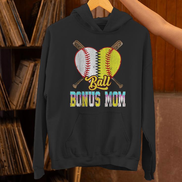 Bonus Mom Of Both Half Baseball Softball Ice Cream Drip Unisex Hoodie Bonus Mom Of Both Half Baseball Softball Ice Cream Drip Unisex Hoodie