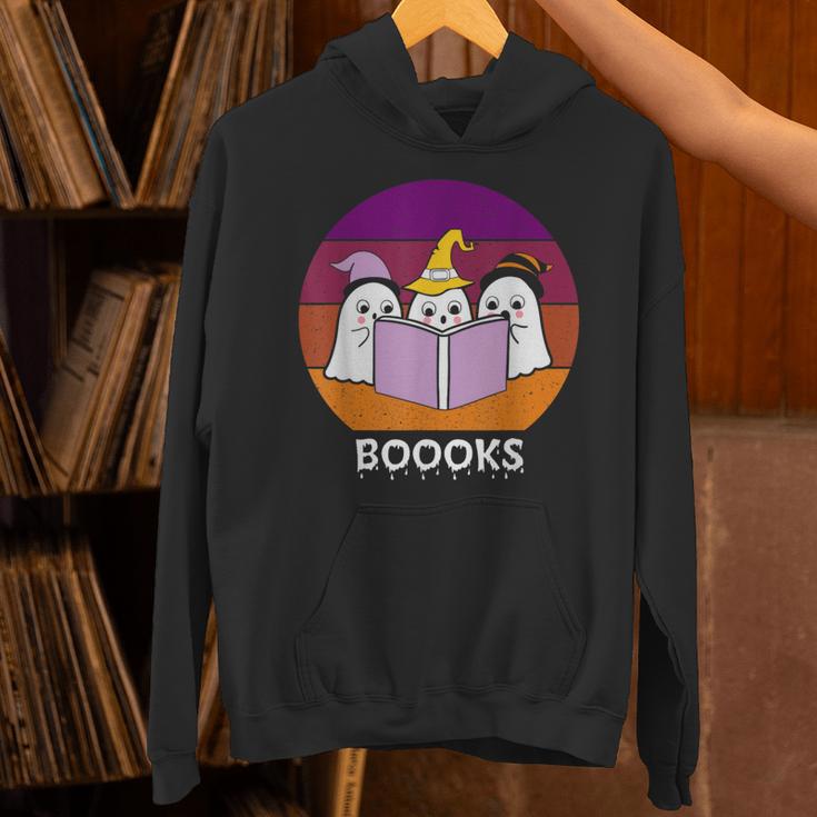 Book Ghost Reading Halloween Teacher For Men Women Unisex Hoodie