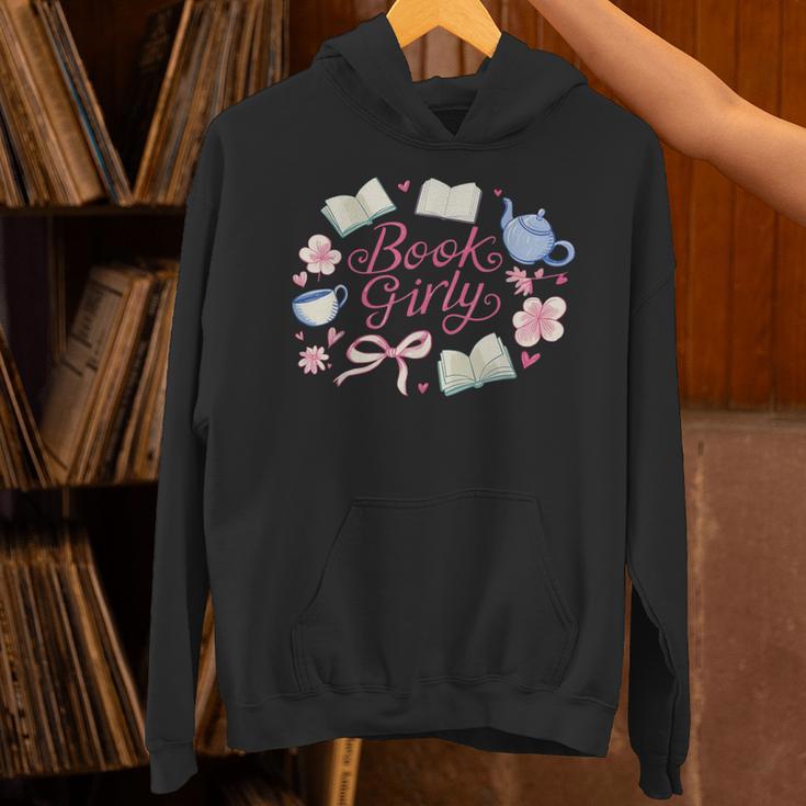Book Girly Aesthetic For Coquette Book Lover And Reader Unisex Hoodie