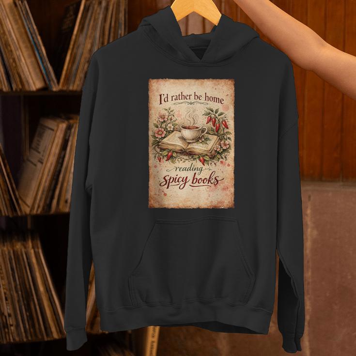 Book Lover Id Rather Be Home Reading Spicy Books Unisex Hoodie