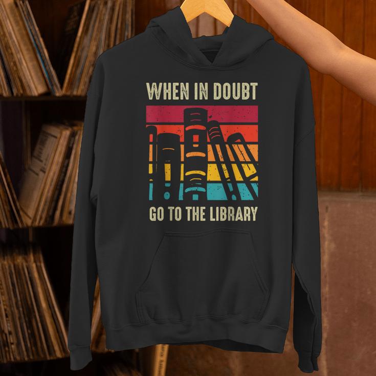 Book Lover When In Doubt Go To The Library Unisex Hoodie
