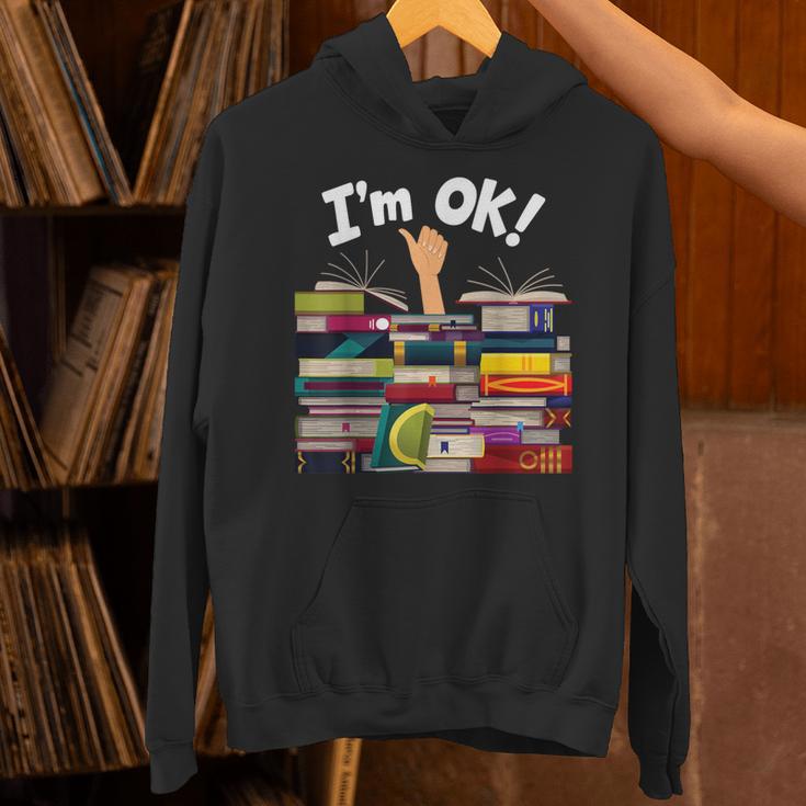 Book Lovers Bookworm Book Nerd I'm Ok Unisex Hoodie Book Lovers Bookworm Book Nerd I'm Ok Unisex Hoodie