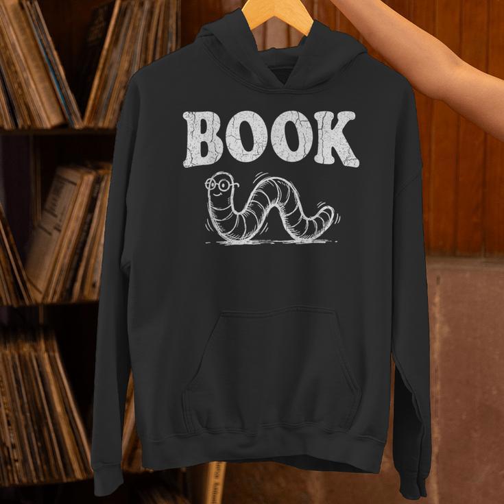 Book Worm Visual Pun Vintage Reading Lover Unisex Hoodie Book Worm Visual Pun Vintage Reading Lover Unisex Hoodie