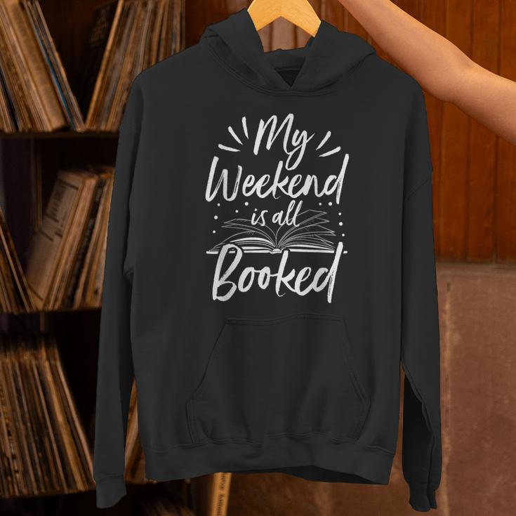 My Weekend Is All Booked Cute Book Reader Tshirt Unisex Hoodie