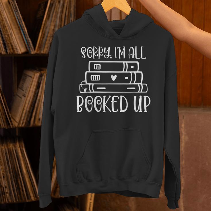 All Booked Up Reading Book Lover Librarian Pun Unisex Hoodie All Booked Up Reading Book Lover Librarian Pun Unisex Hoodie