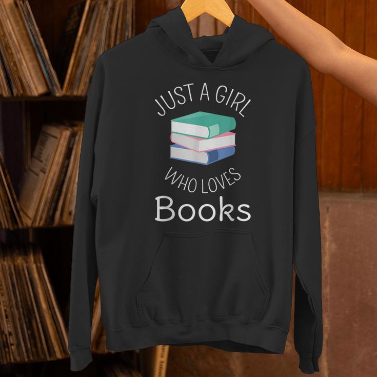 Bookish Women Bookworm Librarian Just a Girl Who Loves Books Unisex Hoodie