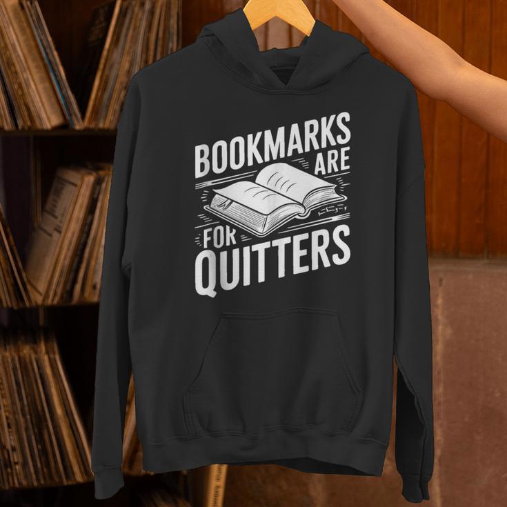 Bookmarks Quote Library Book Reader Unisex Hoodie