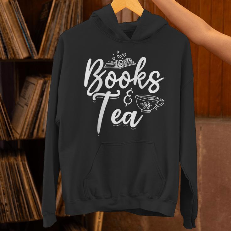 Books & Tea Book Reading Bookworm Read Books Librarian Unisex Hoodie