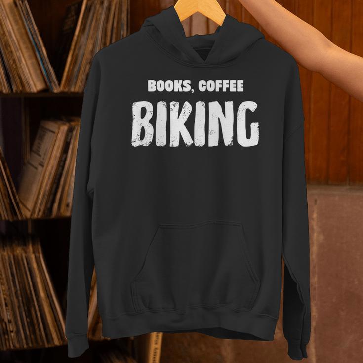 Books Coffee Biking Unisex Hoodie Books Coffee Biking Unisex Hoodie