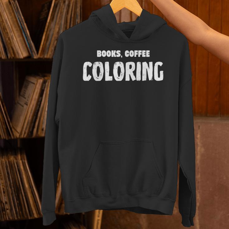 Books Coffee Coloring Unisex Hoodie