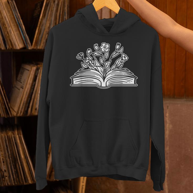 Books Flowers Library Bibliophile Literature Novel Bookworm Unisex Hoodie Books Flowers Library Bibliophile Literature Novel Bookworm Unisex Hoodie