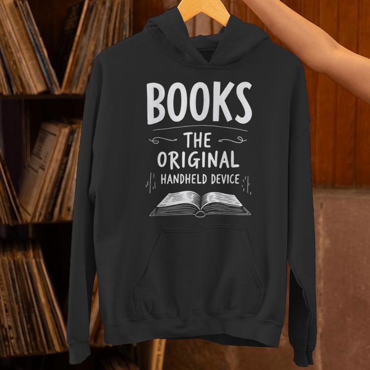 Books The Original Handheld Device Book Reading Unisex Hoodie
