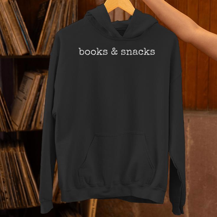 Books And Snacks Book Lover Unisex Hoodie
