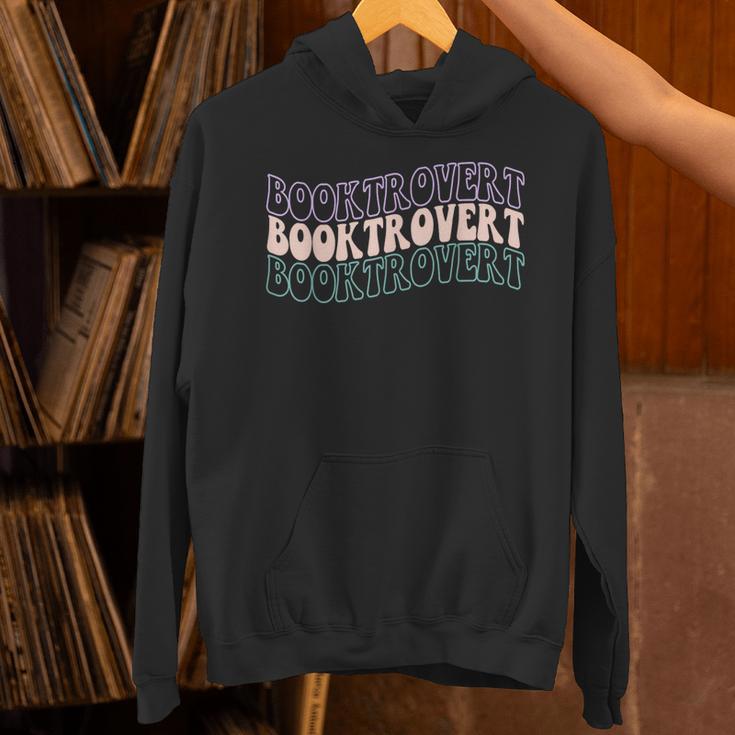 Booktrovert Groovy Read Books Avoid People & I Know Things Unisex Hoodie