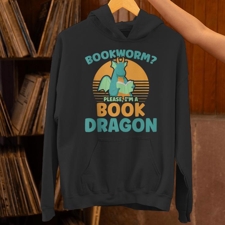 Bookworm Kids Dragon Lover Book Reader Fun Unisex Hoodie