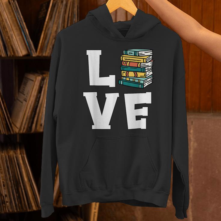 Bookworm Love Book Lover Reading Librarian Unisex Hoodie
