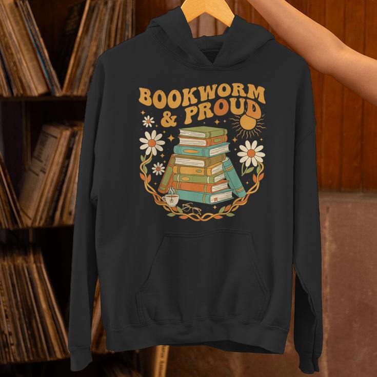Bookworm And Proud Retro Reading Aesthetic Books Library Unisex Hoodie Bookworm And Proud Retro Reading Aesthetic Books Library Unisex Hoodie