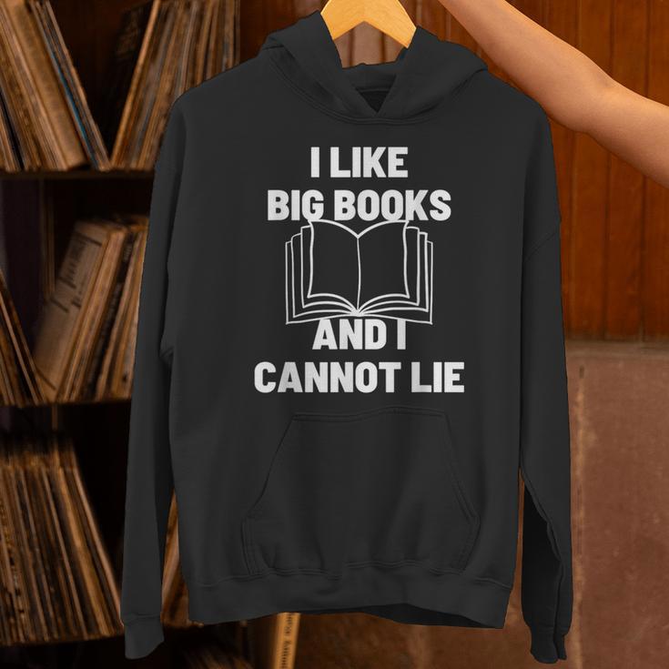 Bookworm Pun I Like Big Books And I Cannot Lie Reading Unisex Hoodie