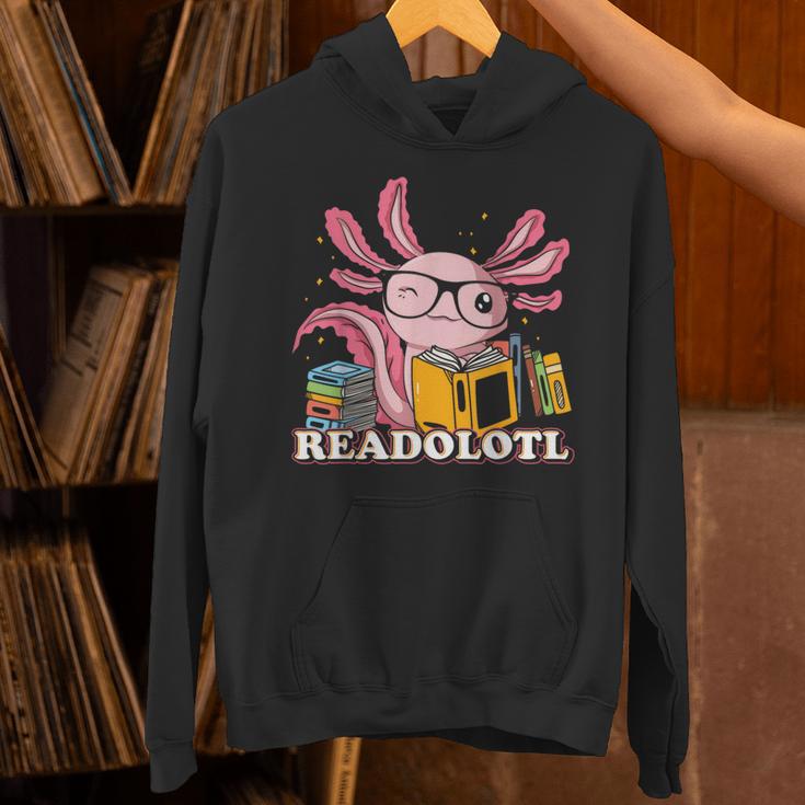 Bookworm Readolot Mexican Salamander Book Reading Axolotl Unisex Hoodie Bookworm Readolot Mexican Salamander Book Reading Axolotl Unisex Hoodie