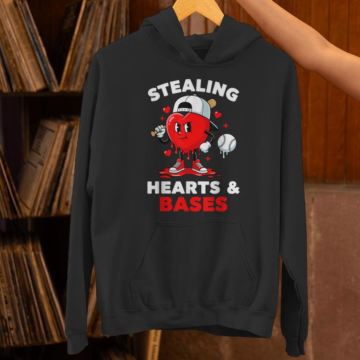 Boys Valentines Baseball Drip Icecream Stealing Hearts Kids Unisex Hoodie Boys Valentines Baseball Drip Icecream Stealing Hearts Kids Unisex Hoodie
