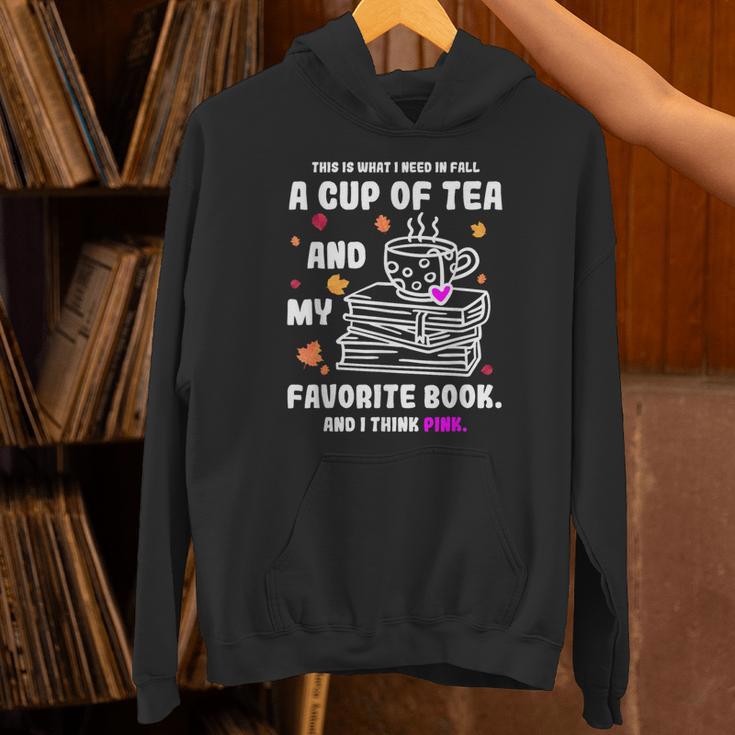 Breast Cancer Think Pink Book Reading Lover Unisex Hoodie