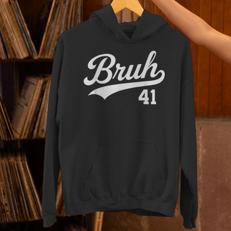 Bruh Baseball Style Number 41 Sports Bro Slang Meme Brother Unisex Hoodie Bruh Baseball Style Number 41 Sports Bro Slang Meme Brother Unisex Hoodie