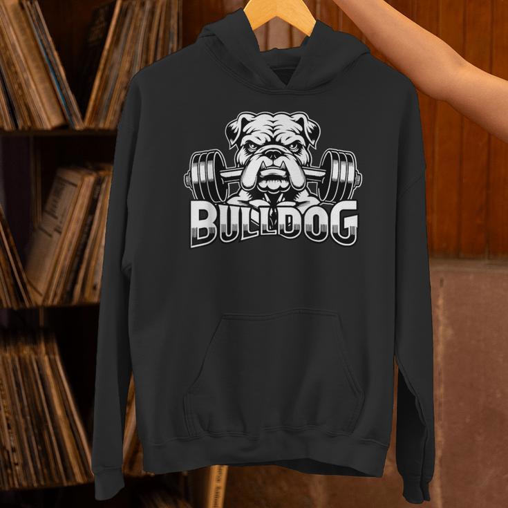 Bulldog ボディービルダー ウェイトリフティング ジム トレーニング フィットネス パーカー