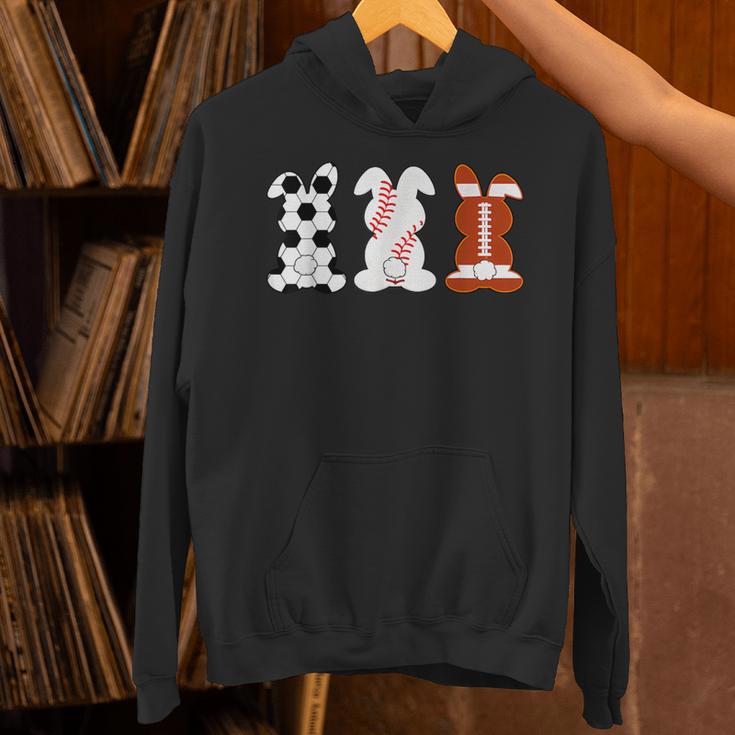 Bunny Football Baseball Sport Easter Day Unisex Hoodie