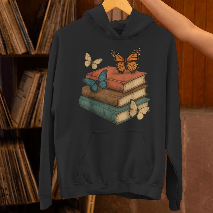 Butterflies And Books Cute Butterfly Unisex Hoodie