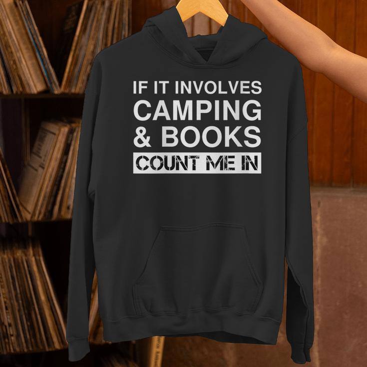 Camping And Books RV Outdoor Camper Unisex Hoodie