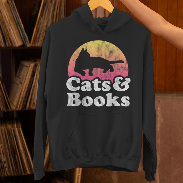 Cats And Books Or Women's Cat And Book Unisex Hoodie