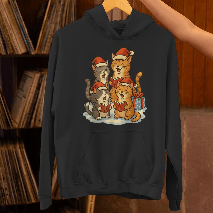 Cats Reading Books Christmas Tree Unisex Hoodie Cats Reading Books Christmas Tree Unisex Hoodie