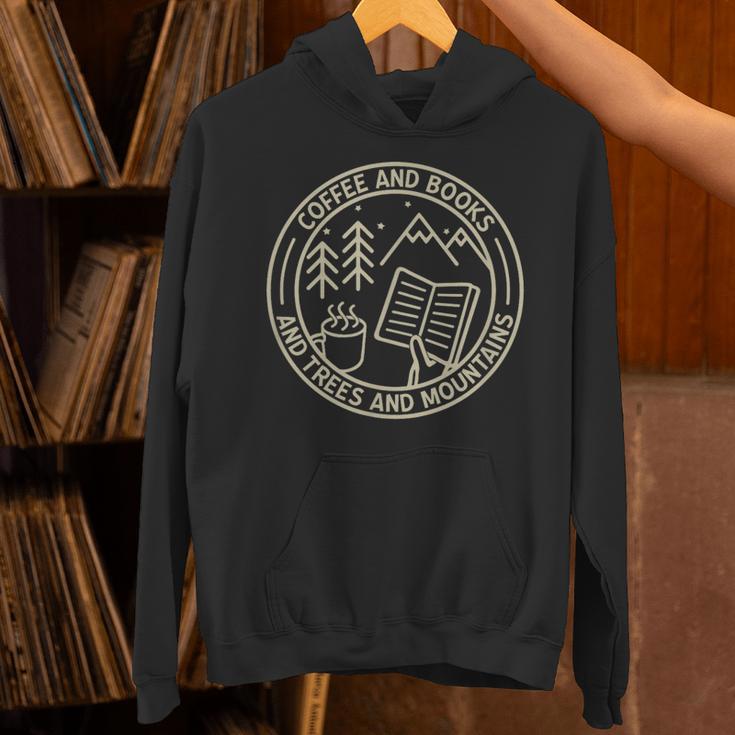 Coffee & Books & Trees & Mountains Unisex Hoodie