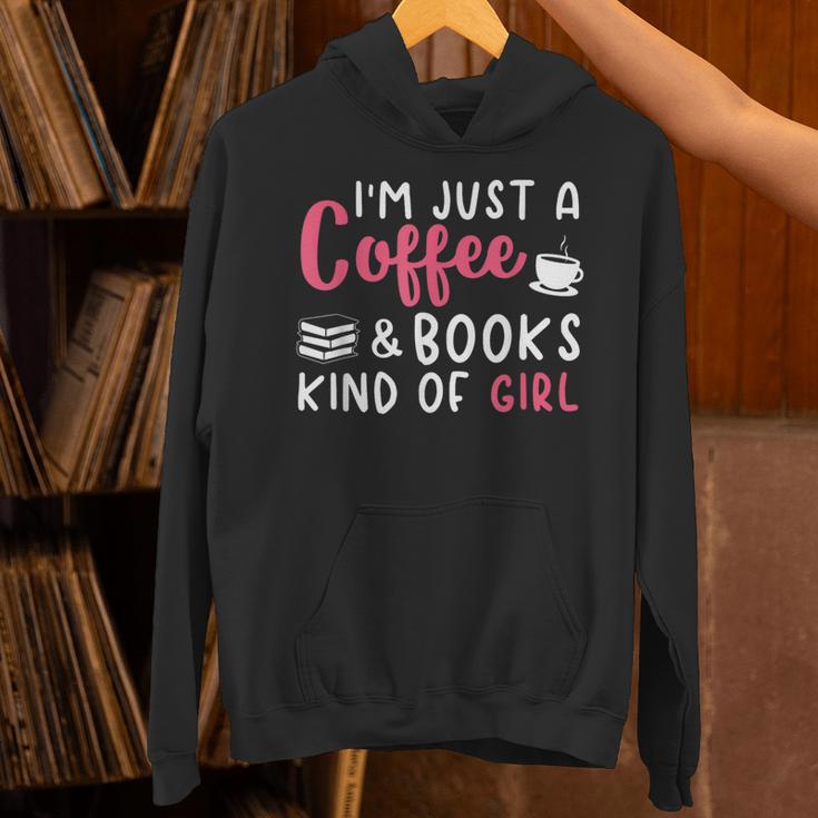 Coffee Lover Saying For Women Book Reading Club Librarian Unisex Hoodie