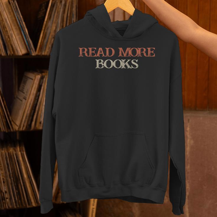 Colored Saying Read More Books Unisex Hoodie