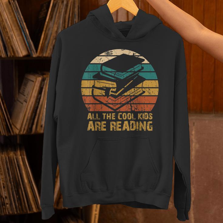 All The Cool Kids Are Reading Books Unisex Hoodie