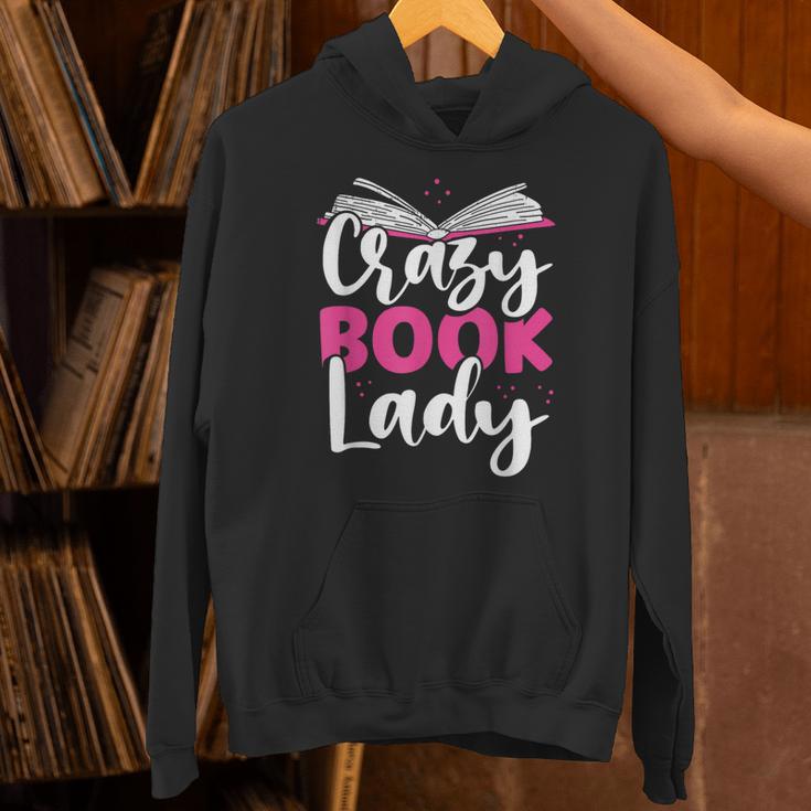 Crazy Book Lady Bookworm Book Lovers Unisex Hoodie