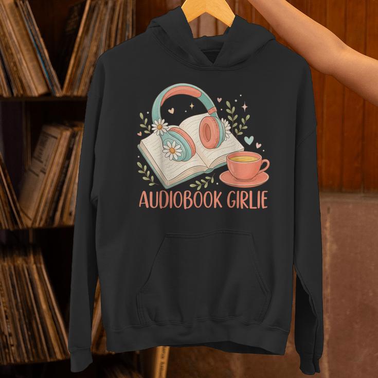 Cute Audiobook Girl Aesthetic Book & Tea Love Unisex Hoodie