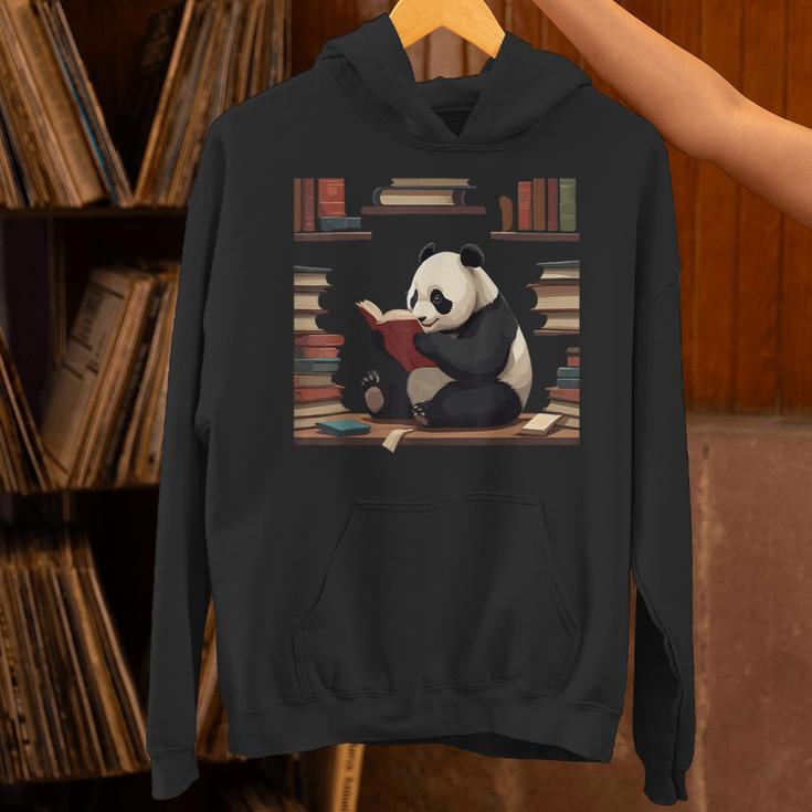 Cute Bear Is Reading a Book Reading Panda Bear Unisex Hoodie Cute Bear Is Reading a Book Reading Panda Bear Unisex Hoodie
